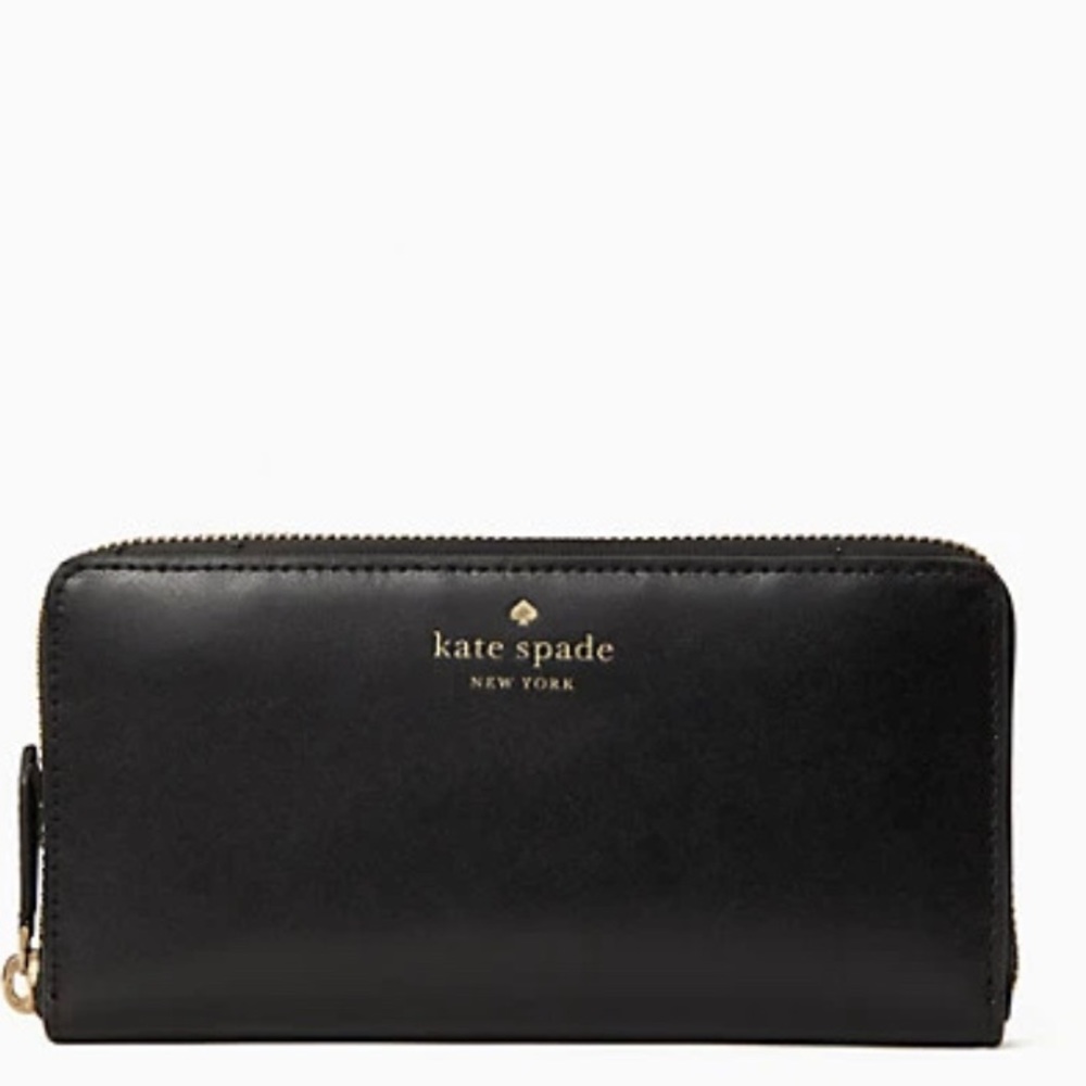 Authentic KATE SPADE Smooth leather accordion large wallet
